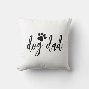 Dog dad throw pillow