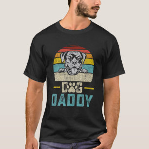Dog Daddy Vintage Eighties Style Rottweiler Dog Re T-Shirt