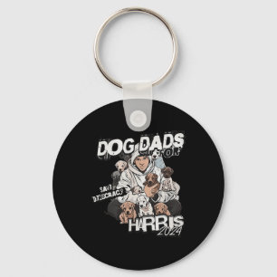Dog Dads For Kamala Harris Keychain