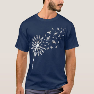 Dog Dandelion Dog Lover Pet Dog Owner Dog Breed Da T-Shirt