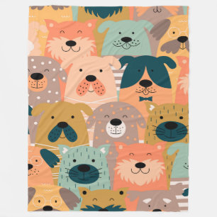 Dog Day 60x80 Fleece Blanket