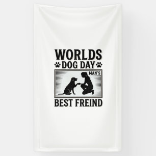 Dog Day Man’s Best Freind Vintage Banner