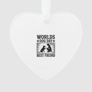 Dog Day Man’s Best Freind Vintage Ornament