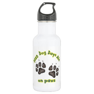 Dog Days Ale on paws white water bottle (18 oz)