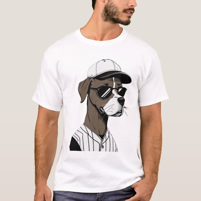 Dog Days Of Summer Baseball T-Shirt (Front)