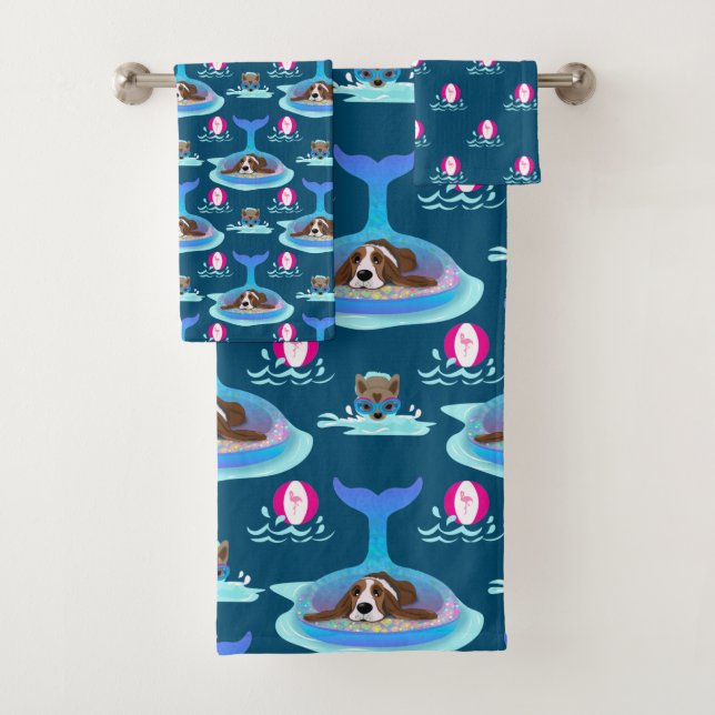 Dog Days Of Summer Bath Towel Set (Insitu)