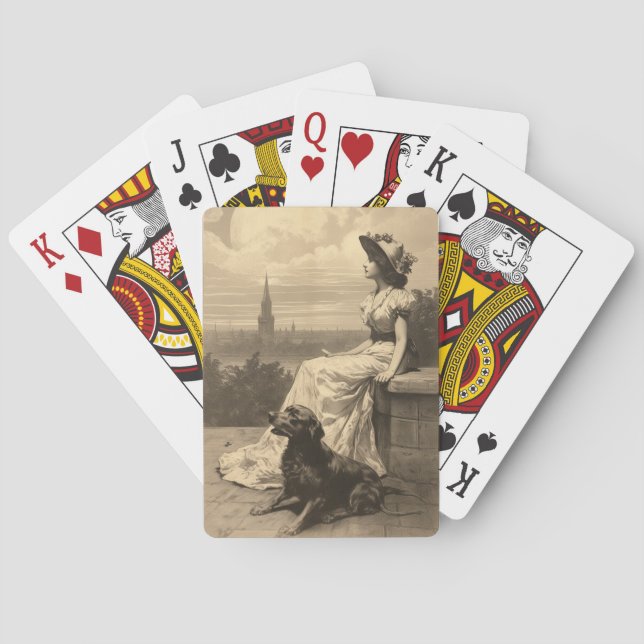 "Dog Days of Summer" Custom Playing Cards (Back)