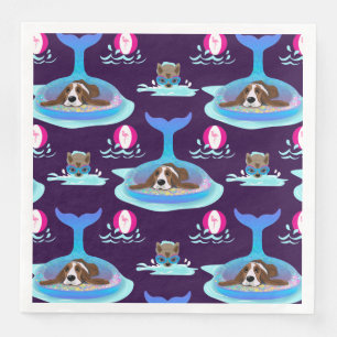 Dog Days Of Summer Napkin