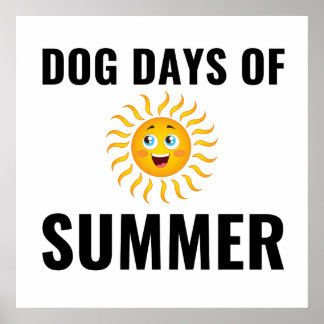 Dog days of summer poster