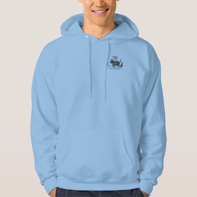 Dog Demon Vintage Funny Cute Hoodie (Front)