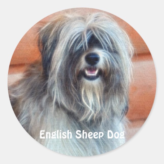 Dog Designs for Pet-lovers Classic Round Sticker (Front)