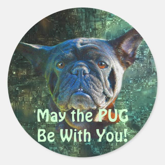 Dog Designs for Pet-lovers Classic Round Sticker (Front)