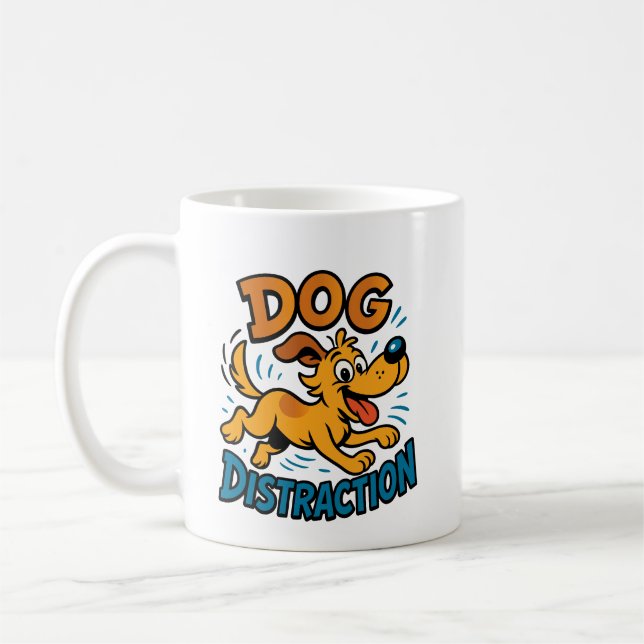 Dog Distraction Coffee Mug (Left)