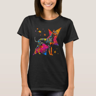Dog Doberman Pinscher Space Astrophysics T-Shirt