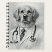 Dog Doctor Grayscale Veterinary Planner