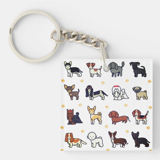Dog, Doggie, Puppy Keychain (Front)