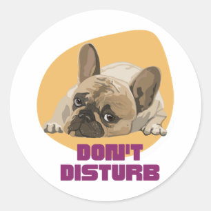 Dog, Don'T Disturb Sticker