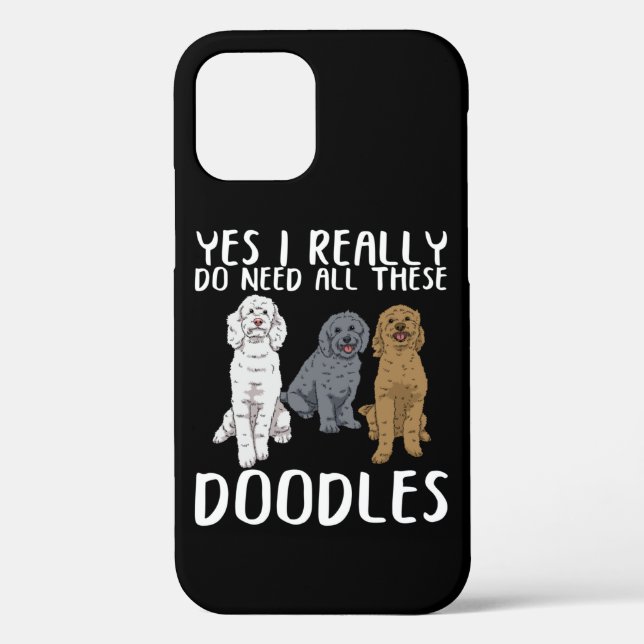 Dog Doodle Mom Gifts Dad Labradoodle Doodle Case-Mate iPhone Case (Back)