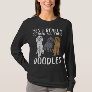 Dog Doodle Mom Gifts Dad Labradoodle Doodle T-Shirt