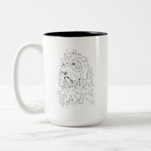 Dog drawing coffee mug Cockapoo