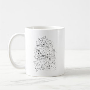Dog drawing coffee mug Cockapoo
