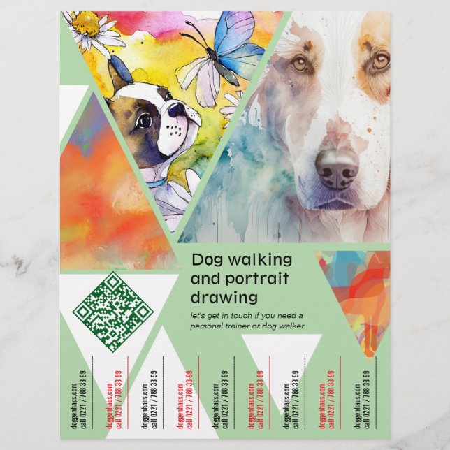 Dog drawing Flyers  (Front)