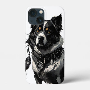dog, dreamcatcher, amulet, talisman, iPhone 13 mini case
