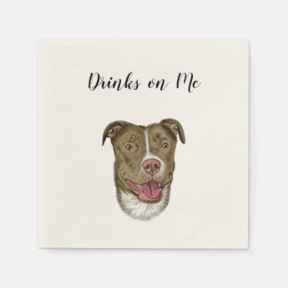 Dog Drinks on Me Napkins (Dog)