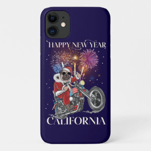 Dog Drives A Motorcycle To California iPhone 11 Case