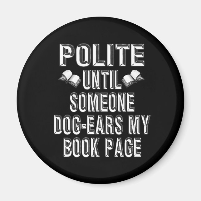 Dog Ear Books Humour Magnet (Front)