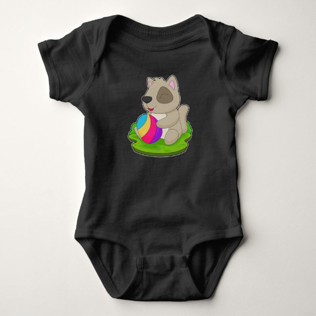 Dog Easter Easter egg Baby Bodysuit (Front)