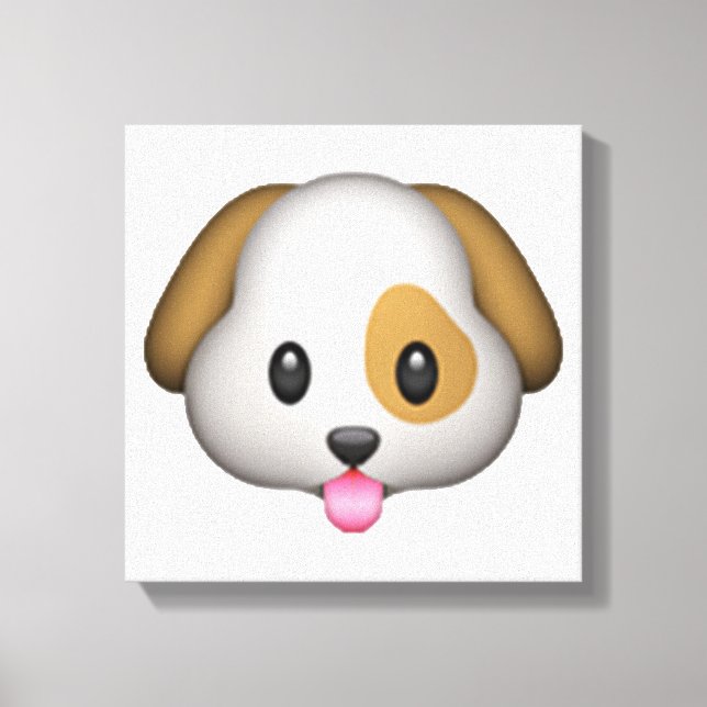 Dog - Emoji Canvas Print (Front)