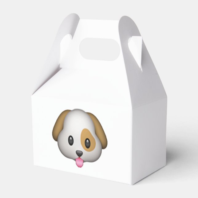 Dog - Emoji Favor Box (Back Side)