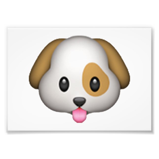 Dog - Emoji Photo Print (Front)