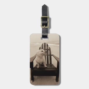 Dog Enjoying the Beach Luggage Tag