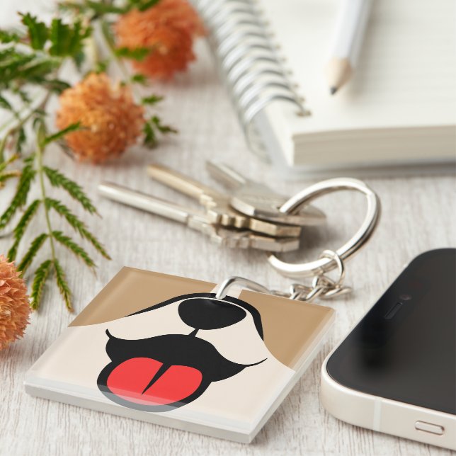 Dog Face Keychain (Front Right)