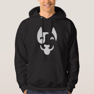 Dog Face Silhouette Hoodie