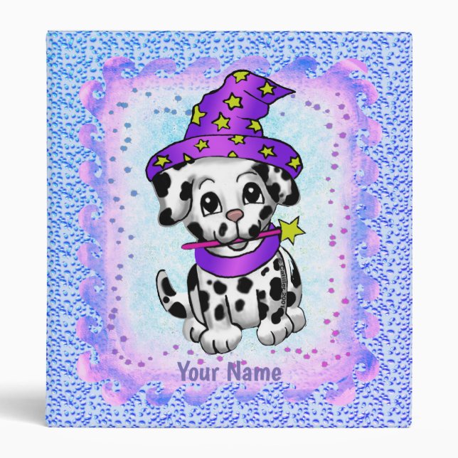 Dog fairy wizard  binder (Front)