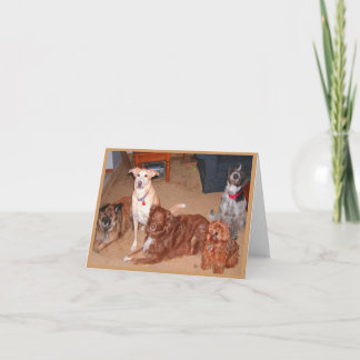 Dog Family greeting card