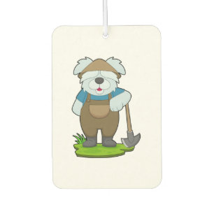 Dog Farmer Pickaxe Air Freshener