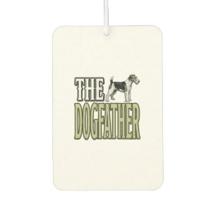 Dog Father Terrier Vintage Engraving Shirt Design_ Air Freshener