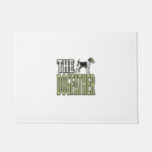 Dog Father Terrier Vintage Engraving Shirt Design_ Doormat