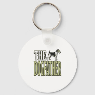Dog Father Terrier Vintage Engraving Shirt Design_ Keychain