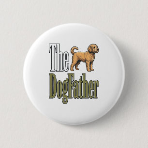 Dog Father Vintage Engraving Dog Lover Design_1 2 Inch Round Button