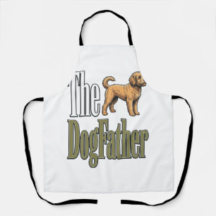 Dog Father Vintage Engraving Dog Lover Design_1 Apron