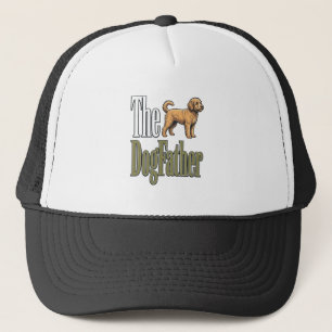 Dog Father Vintage Engraving Dog Lover Design_1 Trucker Hat