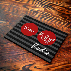 Dog Feeding Water Good Stuff Personalized Doormat