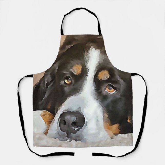 Dog, Female dog, Bernese mountain dog Apron (Front)