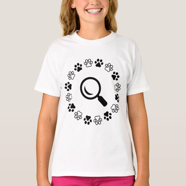 Dog,find puffy T-Shirt (Front)