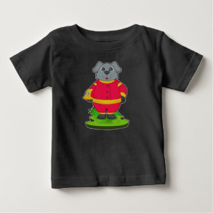 Dog Firefighter Fire department Baby T-Shirt